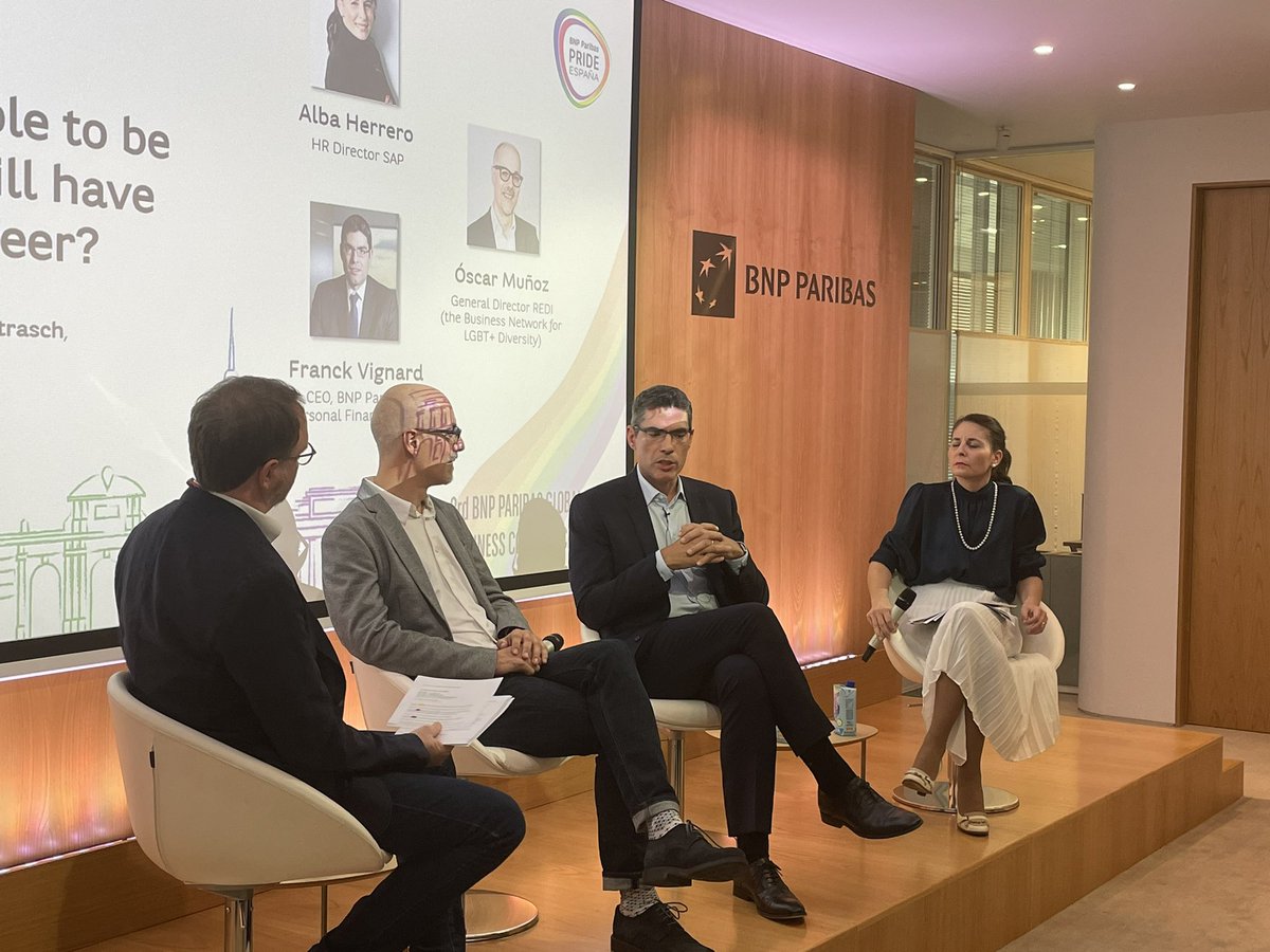 BNP Paribas PRIDE (@pridebnpp) on Twitter photo “Things we cannot see, cannot be recognized. We need to have visibility to get equality.” Alba Herrero, HR director at SAP “Things we cannot see, cannot be recognized. We need to have visibility to get equality.” Alba Herrero, HR director at SAP