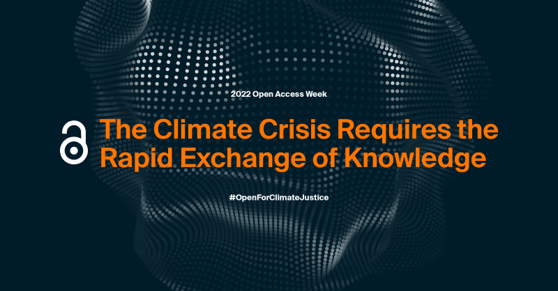 MDPIOpenAccess's tweet photo. There are 37,940 Open Access articles published in MDPI journals related to climate that are freely accessible to the entire global population.

Explore, learn, share, filter: https://t.co/Gvam9BMGQP

#OAWeek #OAWeek2022 #OpenAccessWeek #OpenForCimateJustice