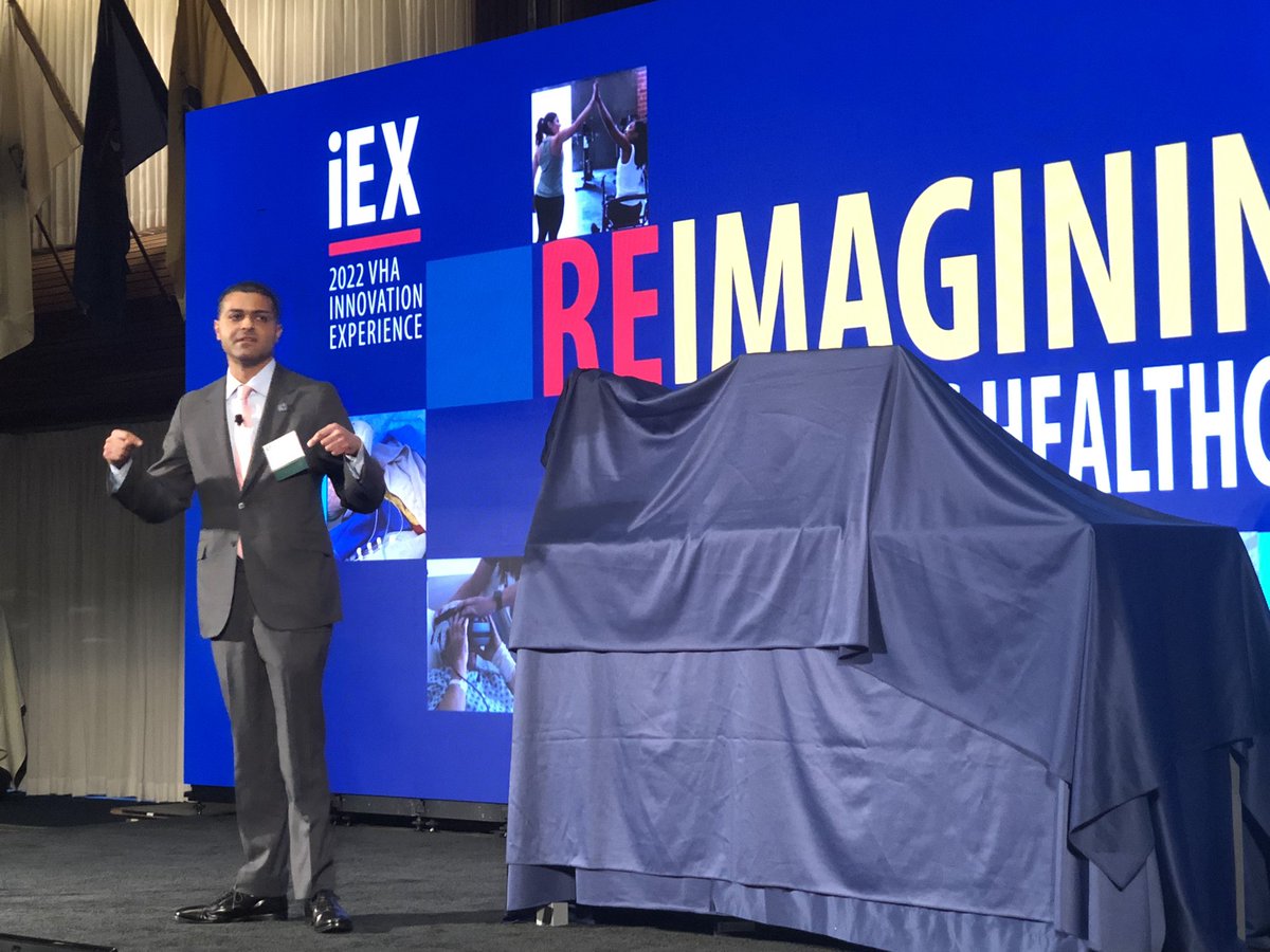 innonurse's tweet photo. Excited hear the @USHVHA speak at #iEX at @VAInnovation. “Enable and give resources to other to better care for veterans.” #nursinginformatics is 🌍 #digitalhealth #healthIT https://t.co/TyGwlZZeyi