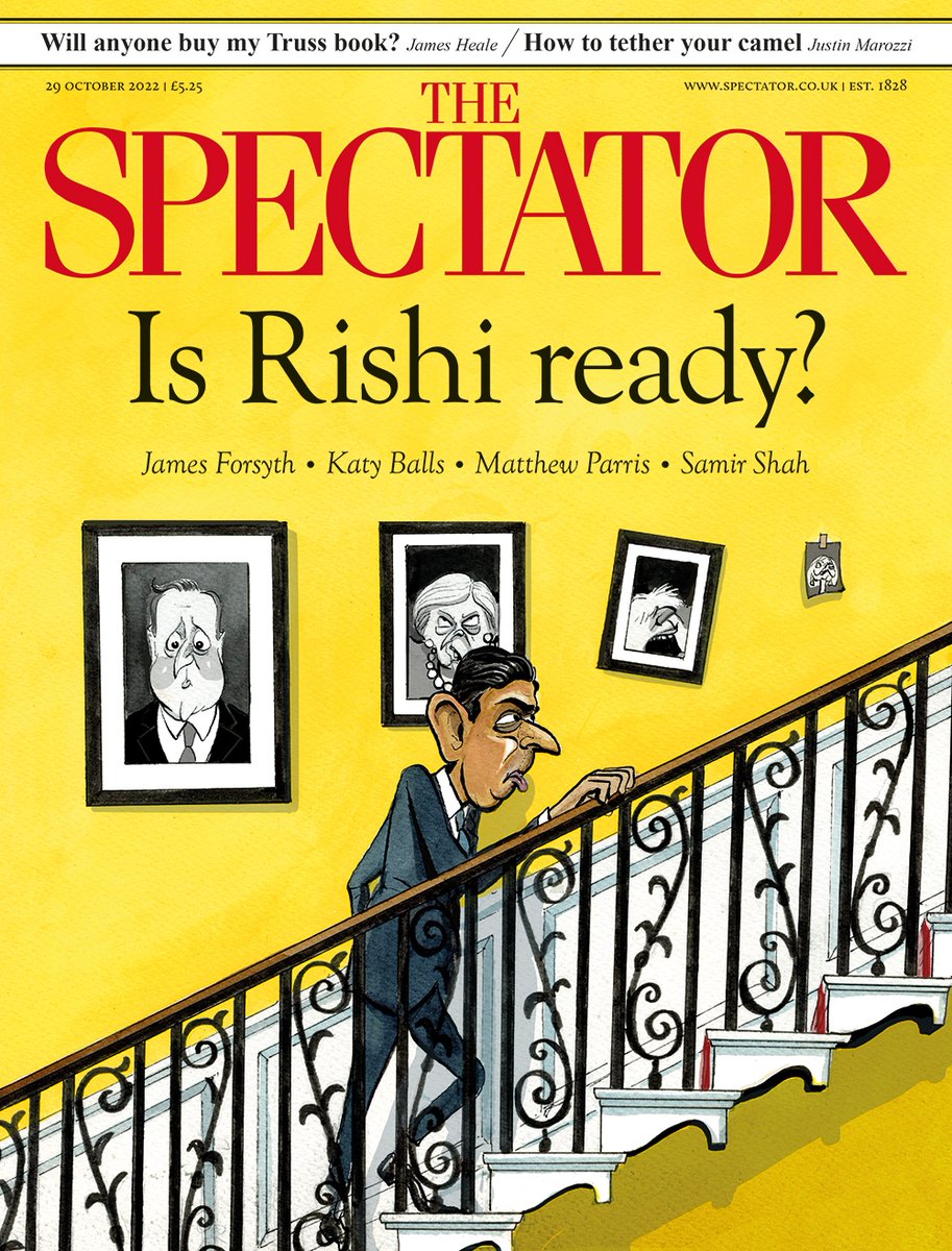 🗞 Is Rishi ready? James Forsyth on his game plan ✍️ In the mag: • Samir Shah on Sunak’s Hinduism • James Heale on the horror of writing Liz Truss’s biography • ‘My part in Liz Truss’s downfall’: economist Julian Jessop on what went wrong subscribe.spectator.co.uk