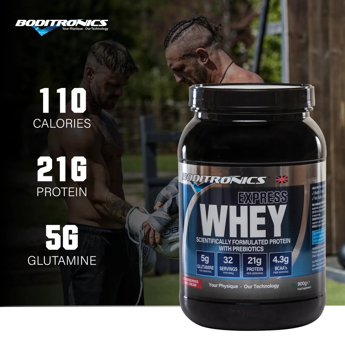 BoditronicsLTD's tweet photo. EXPRESS WHEY - THE WHEY TO BUILD LEAN MUSCLE 

Designed for those looking to grow and maintain muscle. Express Whey contains:    
- High levels of BCAA’s
- Specific blend of high-quality  proteins
- 5g Glutamine per serving 
- 21g Protein per serving

https://t.co/UyurS7wFHn https://t.co/gNcOynhTSK
