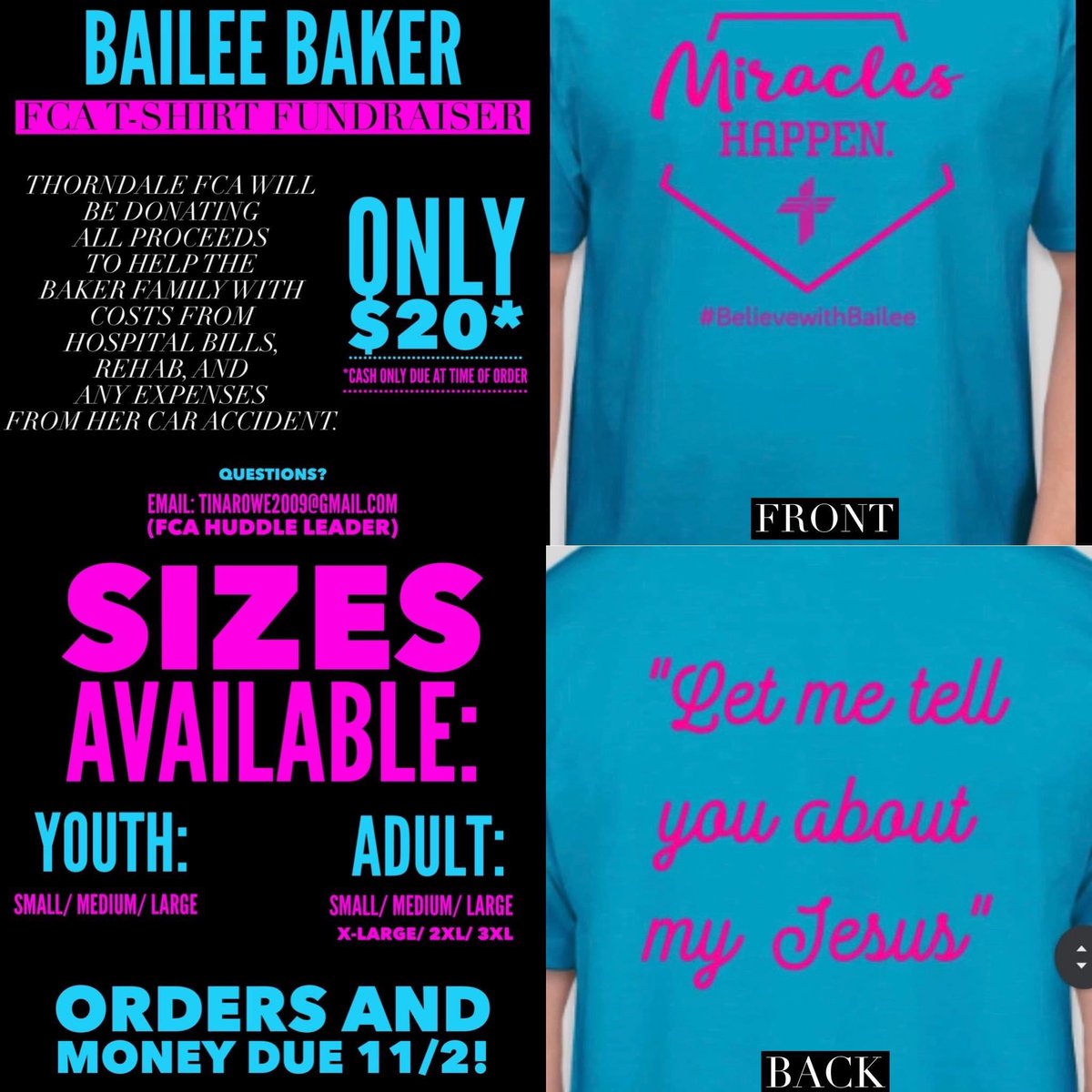 emileebaker04's tweet image. I love this town and these people! Thank y’all for doing this and direct message me with your size if you would like one!