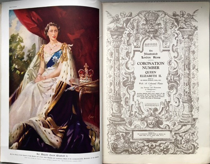 WKUSPCOL's tweet photo. We love finding these treasures in our collection: the 68-pg. "Coronation Number" of the Illustrated London News telling everything about Queen Elizabeth II: her life and family (including a young Prince Charles), the first days of her reign, and the coronation ritual. #WKUSPCOL https://t.co/e0nW4cTCpL