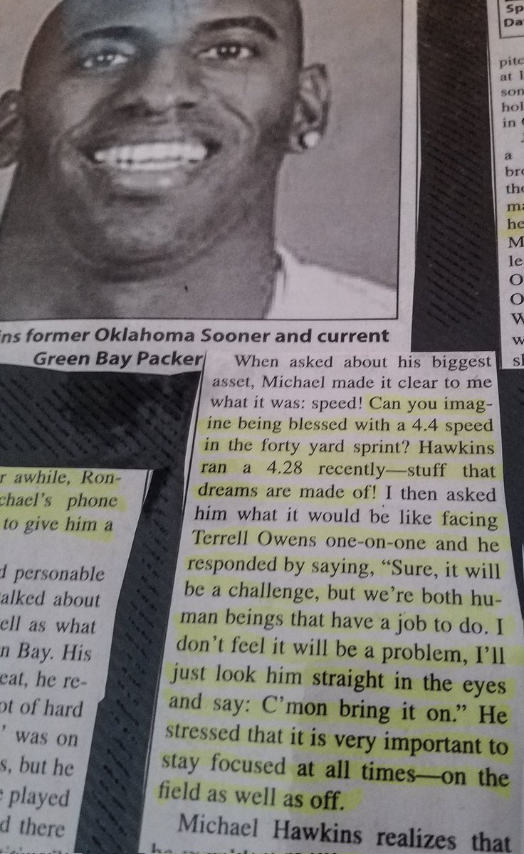 HawkIcanNfl's tweet photo. This is a article from my rookie yr. Be intentional in everything you do. Embrace the pressure and know that success is result of the preparation. You have to be obsessed with all phases of this Game......... #TEAMICAN https://t.co/HIFeIeyOl1