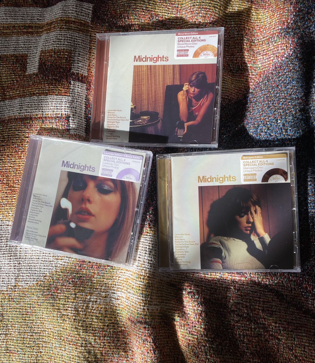 ithinkkateknows's tweet photo. Some more cds I’d ordered from the @taylorswift13 store arrived @taylornation13 excited to listen to the bonus tracks on the lavender cd 🥰 https://t.co/MnfdqbyMsu
