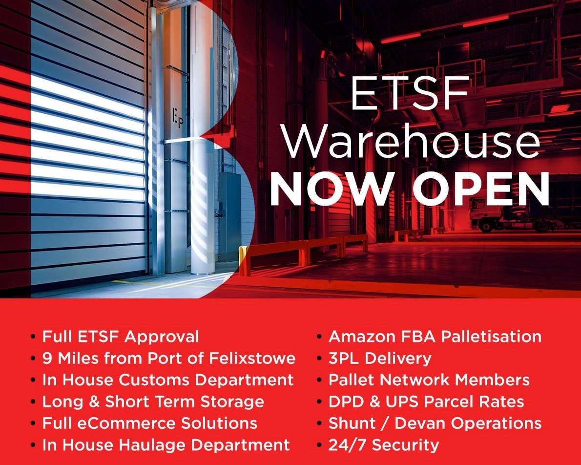 Do you need a short term loaded / unloaded storage solution? Just 9 MILES from the Port Of Felixstowe, we have our own #ETSF & Short Stay #Warehouse Facility in Ipswich (Brunel Global Solutions) Contact us today!