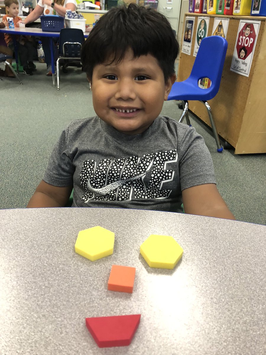 Exploring with shapes in Room 132! <a href="/APS_EarlyChild/">APS Office of Early Childhood</a> <a href="/BarrettAPS/">KWBarrett Elementary</a>