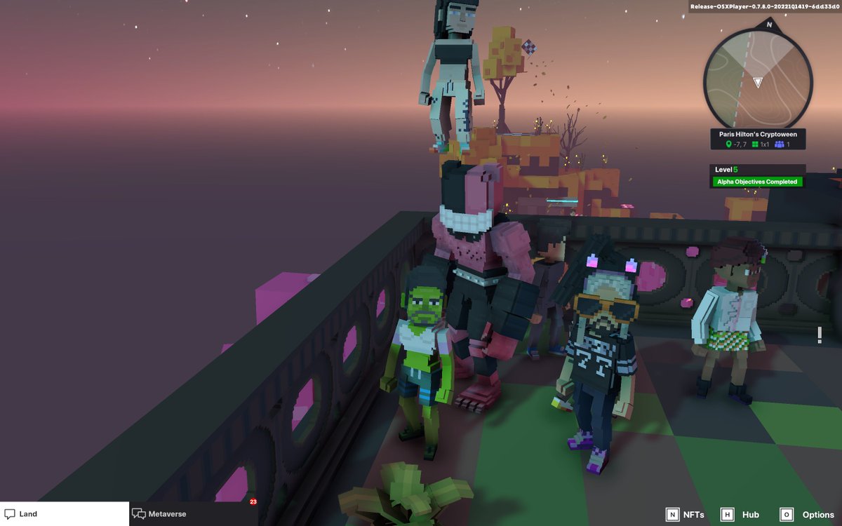 hold_strom's tweet photo. @TheSandboxGame I just participated in the Paris Hilton  #Cryptoween Event. I found Grralh check out my screenshot below!
🎃👇 https://t.co/WwBdCsnvLX