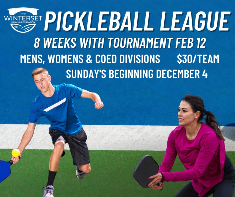 WPRDnews's tweet photo. We are still taking teams for our Doubles Indoor Pickleball League! This league will have 8 weeks of games with an end of season tournament! Three divisions are offered, and you can compete in multiple! https://t.co/hqi5bBs42h