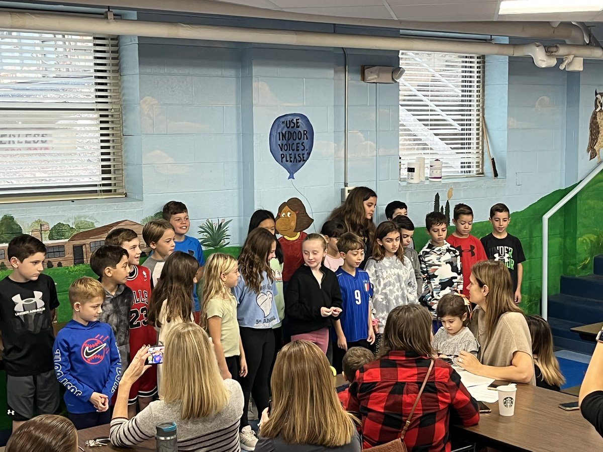 <a href="/KarenSpaccaven3/">Karen Spaccavento</a> 3rd graders opened our PTO meeting with a song about gratitude in preparation for the month of gratitude in November. Thanks to <a href="/MusicatHubbard/">Miss McDonald</a> for adding music to our meetings!