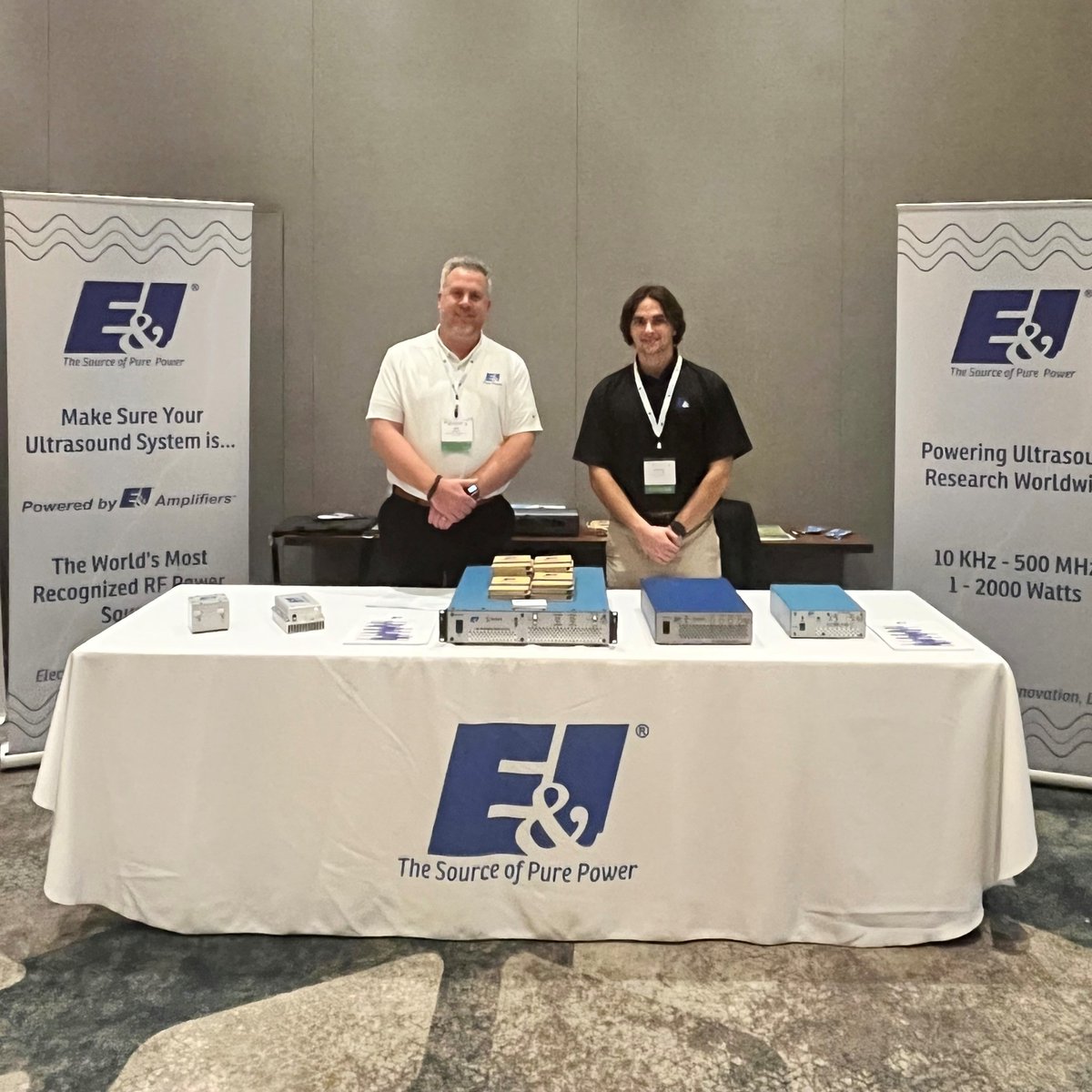 EandILTD's tweet photo. E&I is exhibiting at the International Symposium on Focused Ultrasound in Bethesda, MD. Stop by our booth to say hello and check out our latest RF developments, including our UltraX-series designed specifically for neuromodulation applications!
#FUSF2022 #Ultrasound #RFpower https://t.co/k81AZPIk3w