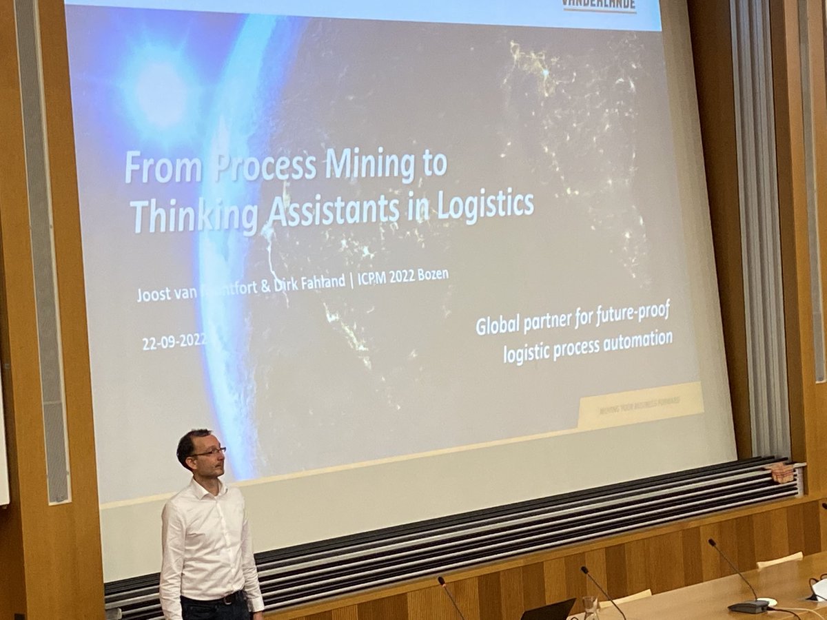 NourAssy's tweet photo. @dfahland introducing the “thinking assistants” approach to tackle the complexity of logistics processes &amp; sytems #ICPM2022 https://t.co/CXBxlrvBjF