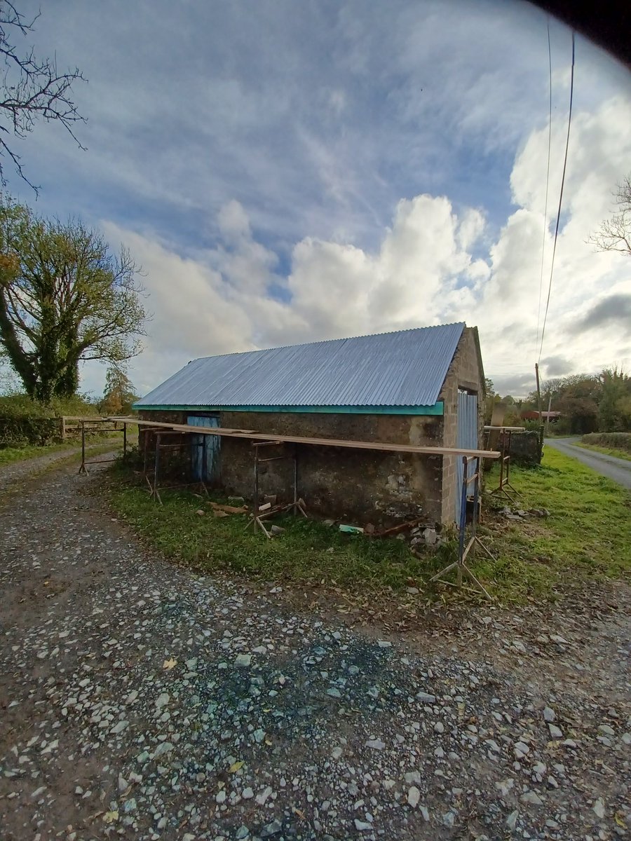 colmstenson's tweet photo. Before and during photos of a conservation job on an old Stable/pigsty under the @agriculture_ie @Dept_ECC #GLAS #traditionalfarmbuildings
Along with #eritagecouncil.
Nice to see it it will be in use for a long time to come. Louvered window going in to allow nesting inside also. https://t.co/ryjrMZVWwd