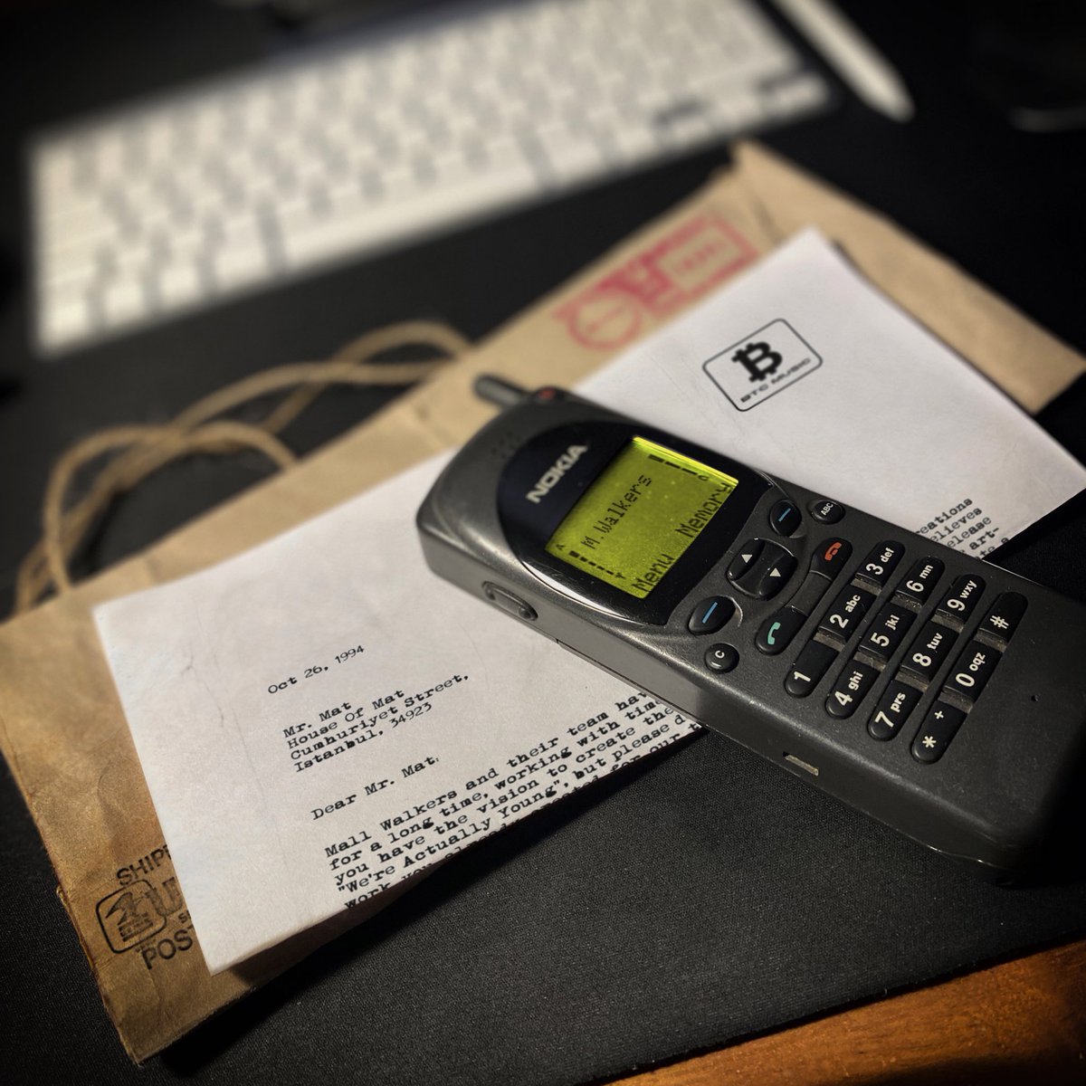 houseofmat_'s tweet photo. I don't know how this happened but I got an offer from 28 years ago… Of course I accepted! It was very interesting to hear from Mall Walkers. Thank you for the letter, BTC Music.

@NonFngbleAlbums is an amazing project, I am honored to be a part of it. https://t.co/T9tKTgzqkc