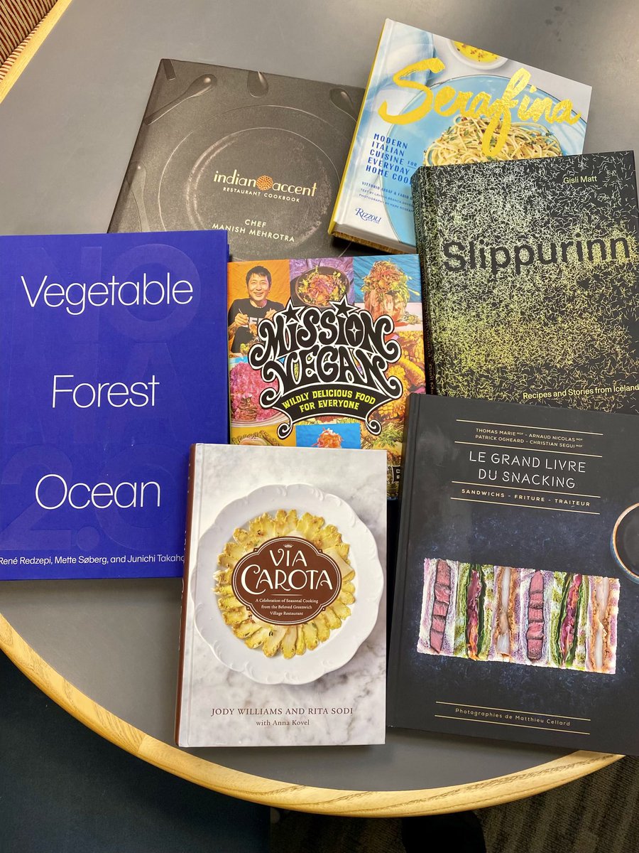ericripert's tweet photo. INSPIRATIONAL READING 
Some cookbooks I received recently that I ❤️📚 https://t.co/GXu3wLGXbL