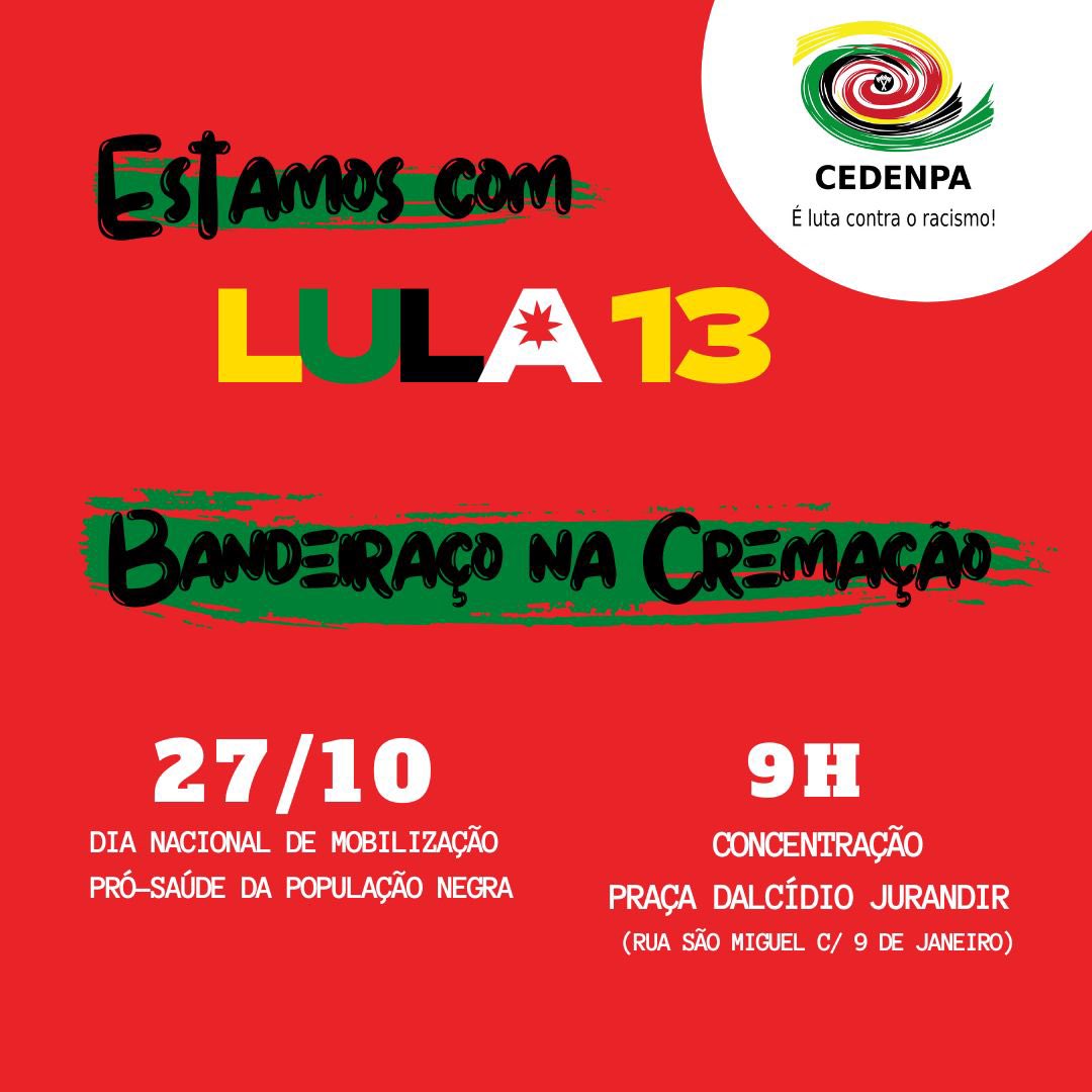 27/10 – Dia Nacional de Mobilização Pró-Saúde da População Negra