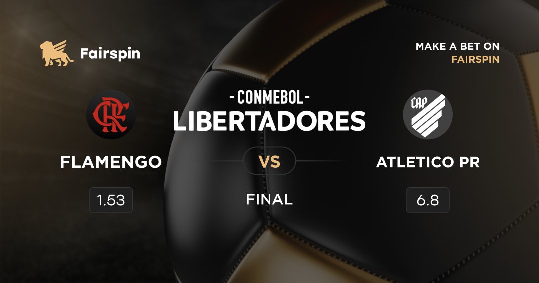 🏆CONMEBOL <a href="/TheLibertadores/">CONMEBOL Libertadores</a> FINAL🏆
On October 29, Flamengo will face Athletico Paranaense⚽️
Who do you expect to win? Bet on your favorites at #Fairspin and enjoy your winnings for correct predictions!
fairspin.cc/SB2022_09
