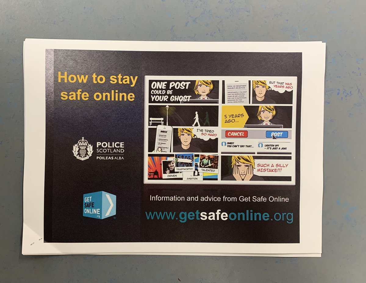 alexandraspeir3's tweet photo. Thank you @PoliceScotland for coming into CAMHS and reminding Young People how to stay safe online @REAS_NHSLothian @eileenclark1 https://t.co/5jqNdPdEm3