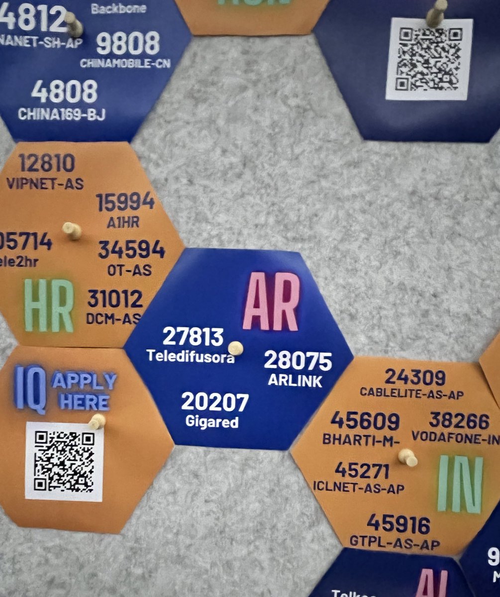 oscarrobles's tweet photo. Si eres de alguna de estas redes argentinas (ASNs en AR) probablemente te interese apoyar el Proyecto Atlas de RIPE https://t.co/RF0JKTkesk #RIPE85 https://t.co/iWMntemMVH