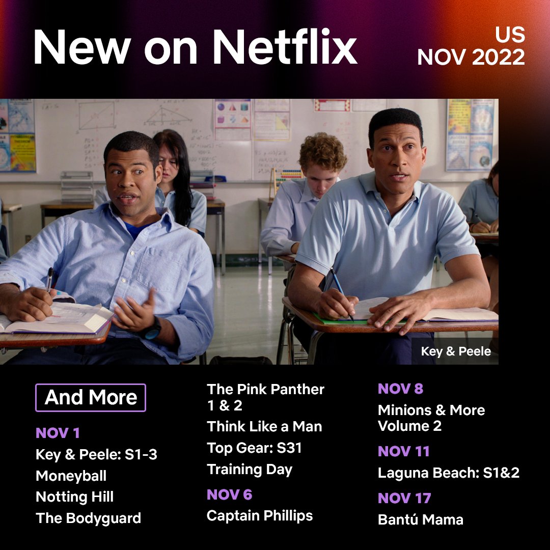 Here's a peek at what's coming to Netflix in the US in November!