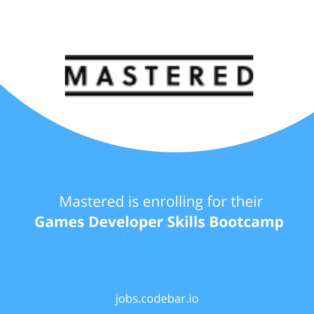 codebar's tweet image. 🚨New Career Opportunity 🚨@masteredhq is enrolling for their free 16-week bootcamp that will help you launch your career as a games developer 👾

📍Online for people in Bristol, Cambridge, Liverpool, and Somerset

🖥 jobs.codebar.io/jobs/JMwmPaacA…