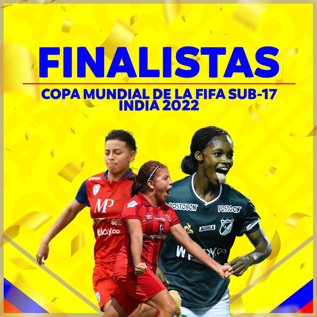 Dimayor's tweet photo. ¡Estamos en la Final! 🇨🇴
Felicitamos a la @FCFSeleccionCol por este gran triunfo en Semifinales de la @FIFAWWC ⚽ https://t.co/9MLZYyCpUt