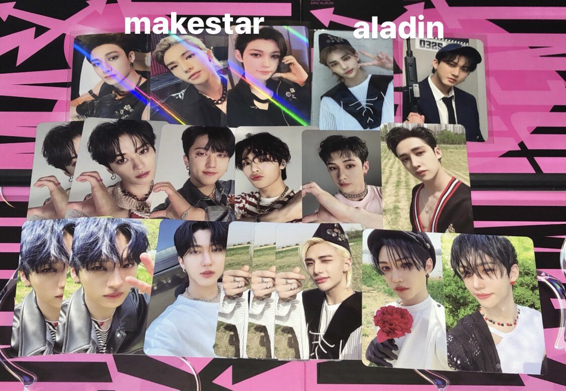 0002941th's tweet photo. straykids MAXIDENT 交換
makestar aladin

譲 : 1枚目2枚目
(店舗同士の異種⭕️)

求 : 3枚目 ハン🐿

同日発送希望です。
纏めて交換可能な方大歓迎です
ミニポスターとラブレターもありますので
お気軽に��プライ下さい🙇🏻‍♂️🙇🏻‍♂️ https://t.co/mHLTU1cV2j