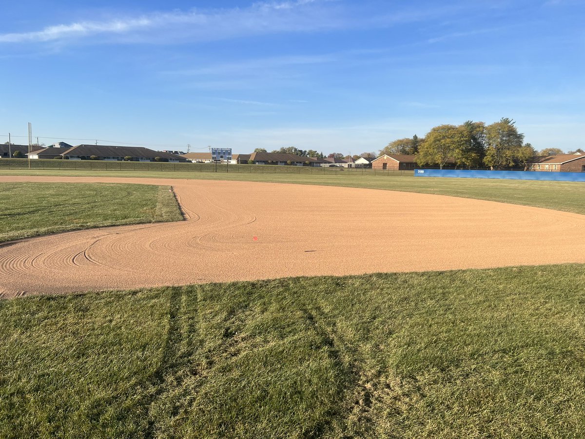TroDirt's tweet photo. Better late than never. Lips removed and  surface renovation at Washington High School in Washington Courthouse, Oh, has them ready for the 2023 season. @Homefield_ @DuraEdge https://t.co/XtfvjMFO8T