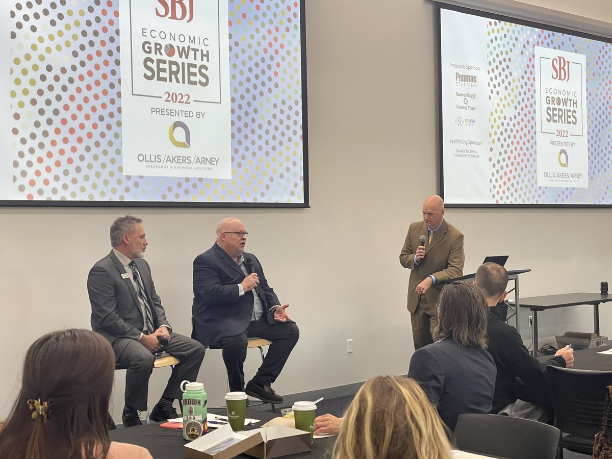 OTC welcomes the <a href="/sbjnet/">ؚBlockGames</a> Economic Growth Series to the Plaster Manufacturing Center. Great panel discussion happening now with ideas about how to attract, train and keep skilled workers.