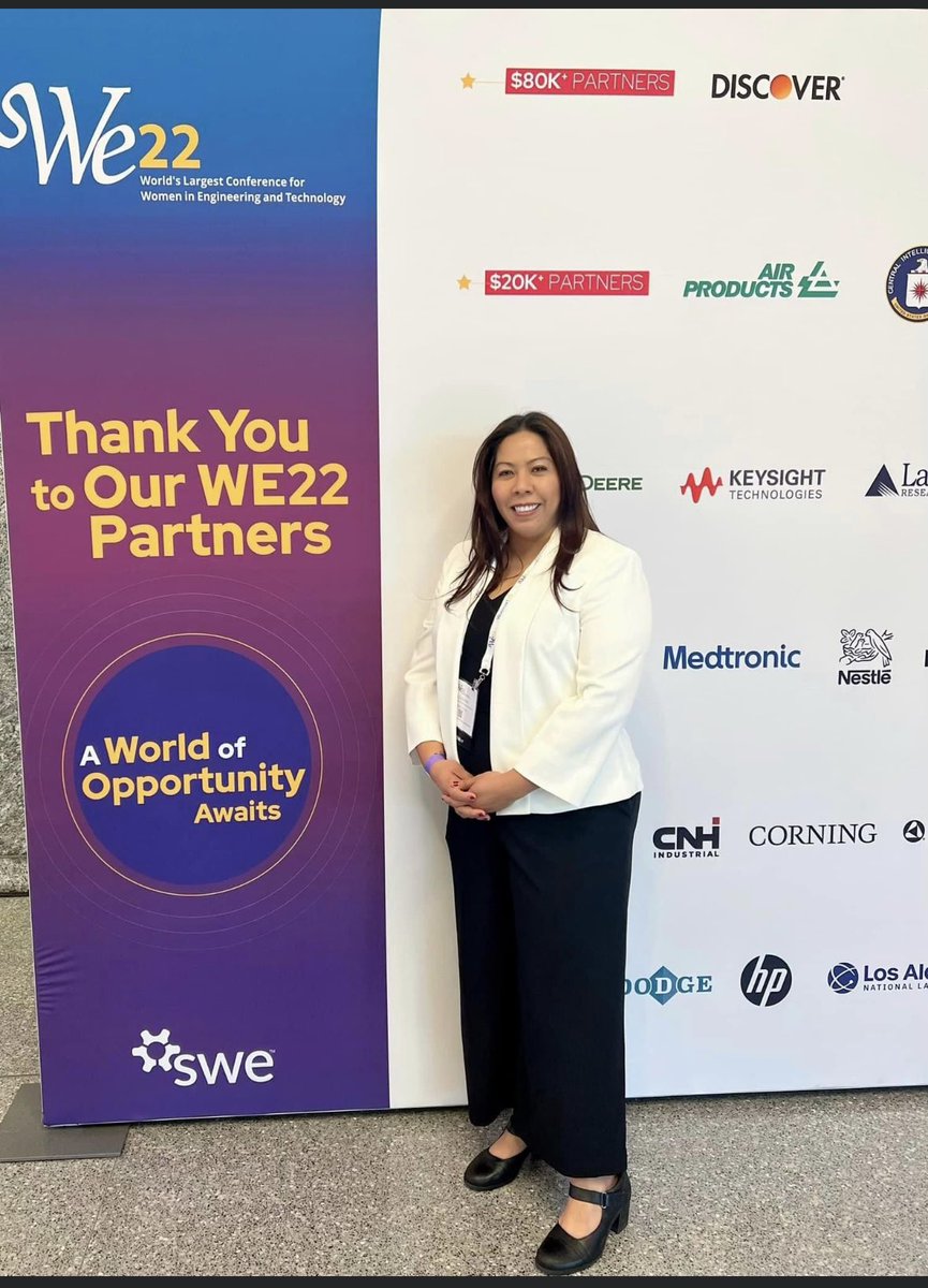 NHCFAE1's tweet photo. Last week Director of Education Hilda Banda joined FAA recruitment efforts and attended the The Society ofWomen Engineers (SWE) Annual Conference. The SWE22 World’s Largest Conference for Women in Engineering and Technology which was held in Houston More details on IG @nhcfaeonig https://t.co/0iYdm0y2rr