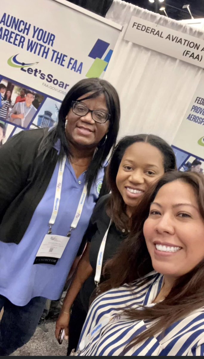 NHCFAE1's tweet photo. Last week Director of Education Hilda Banda joined FAA recruitment efforts and attended the The Society ofWomen Engineers (SWE) Annual Conference. The SWE22 World’s Largest Conference for Women in Engineering and Technology which was held in Houston More details on IG @nhcfaeonig https://t.co/0iYdm0y2rr