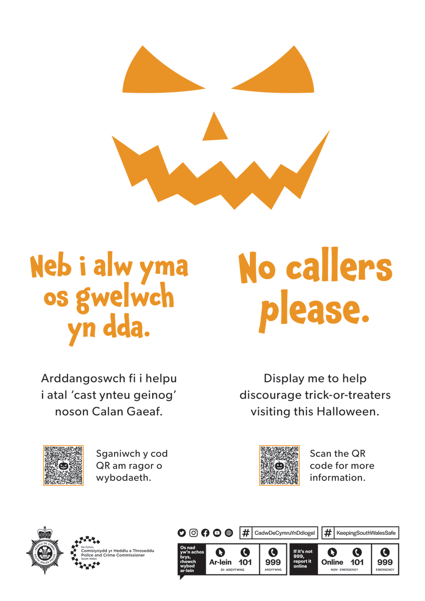 JoStevensLabour's tweet image. Halloween is #NotFunForEveryone.

@SWPCardiff have created a poster for people to display in their windows if they do not wish to be bothered by trick-or-treaters. 

You can download a copy here 👇
bit.ly/3N6saqm

If you see them, please respect them and do not call.