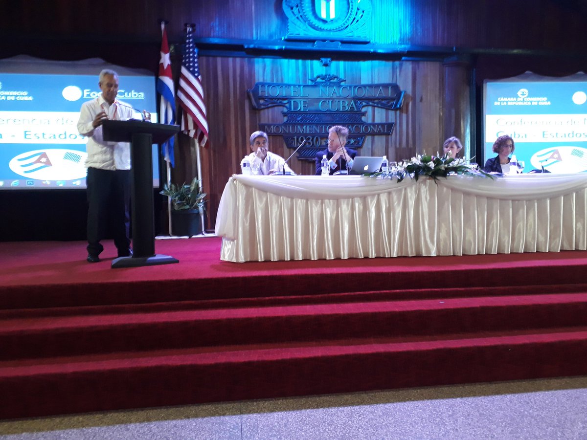 Se inicia conferencia de negocios Cuba- Estados Unidos una oportunidad de seguir trabajando en los negocios en los sectores estratégicos presentes. #SinBloqueoEsMejor