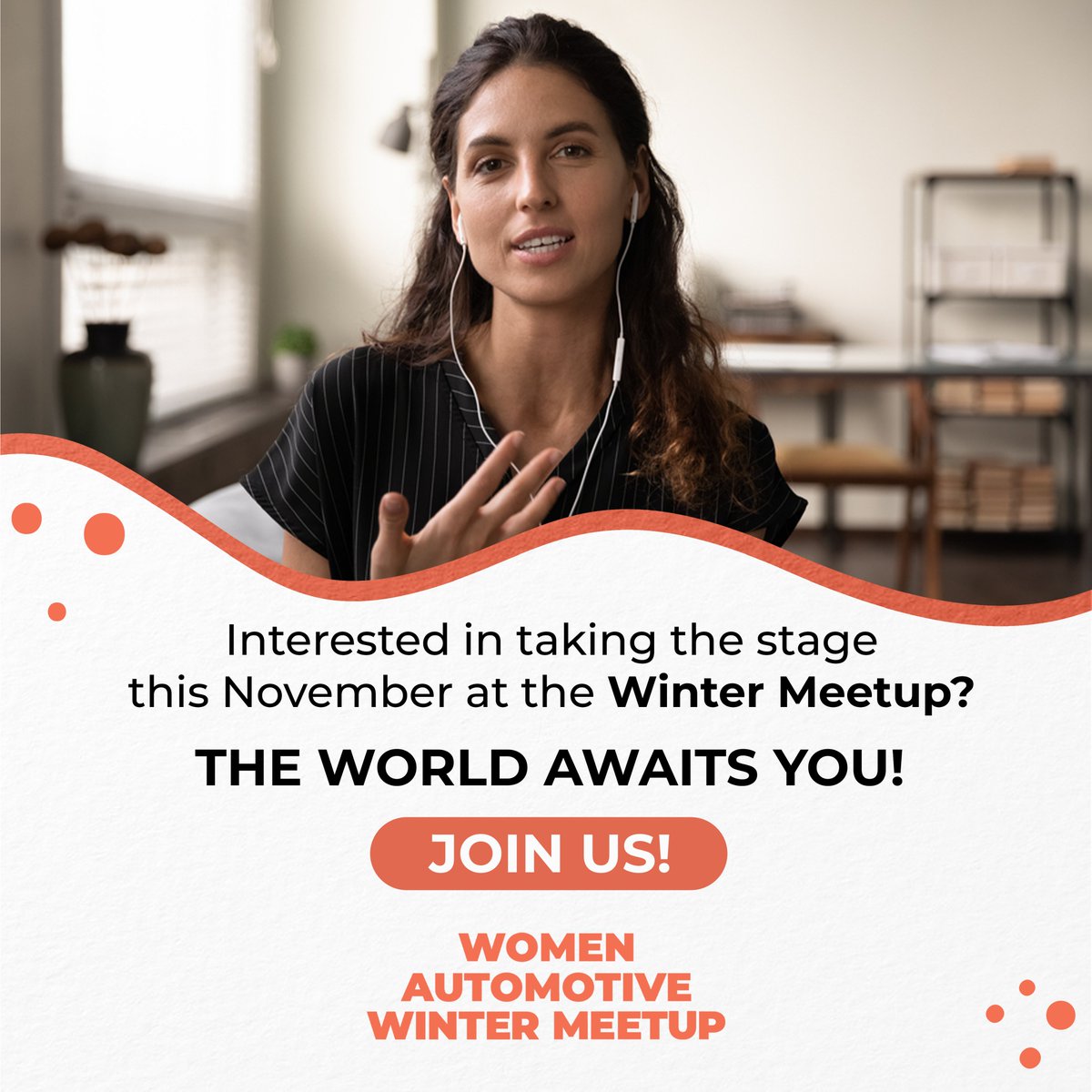 WomenAutoNetwrk's tweet photo. Interested in sharing your knowledge and expertise with aspiring professionals and thought leaders from across the world at the #WinterMeetup?
Over 200+ global brands and about 500+ delegates from 38 countries are waiting to hear you. https://t.co/9yr6ELwR8H