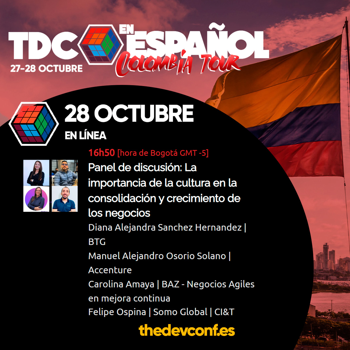 TDC 2024 🚀🤓🥰 (@thedevconf) on Twitter photo Consulta la programación de <a href="/Accenture_CO/">Accenture Colombia</a> en la #TDC Colombia
promo.thedevconf.com/es-2022
Manuel Alejandro Osorio Solano Consulta la programación de <a href="/Accenture_CO/">Accenture Colombia</a> en la #TDC Colombia
promo.thedevconf.com/es-2022
Manuel Alejandro Osorio Solano