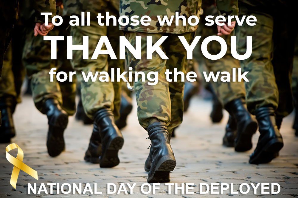 planemoverinc's tweet photo. National Day of the Deployed. Today &amp; every day, we say Thank You to all military serving outside the US &amp; their families who keep things running at home in their absence.

#NationalDayOfDeployed #thankasoldier #navy #usa #specialforces #usarmy #usmc #america #armedforces #usaf https://t.co/p8QUHDzSFx