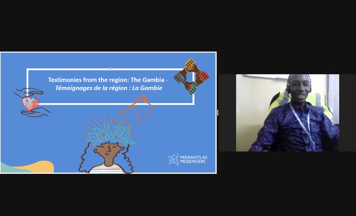 IOMTheGambia's tweet photo. Today, our Mental Health and Psychosocial Support Officer presented during the launch of a new e-learning course "Mental Health &amp; Migration Awareness Raising", discussing lessons learned in The Gambia — mainstreaming #MHPSS to migrants during awareness-raising activities. https://t.co/Cvc05Cv9Do