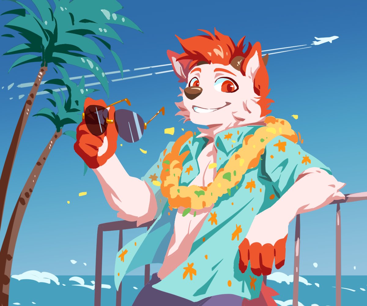 冬天做夏日夢
#furry
#furryart 
#furryartwork