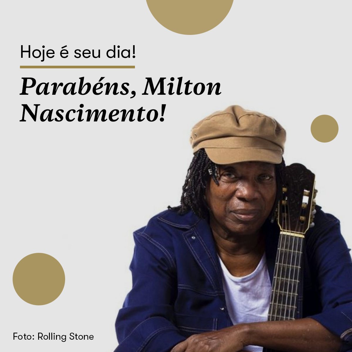 Hoje, um dos grandes nomes da MPB, <a href="/MiltonBituca/">Milton Bituca Nascimento</a> , completa 80 anos e vamos comemorar a data com um levantamento especial do Ecad sobre a carreira do artista. 
Confira aqui: www4.ecad.org.br/noticias/oiten…

#MiltonNascimento