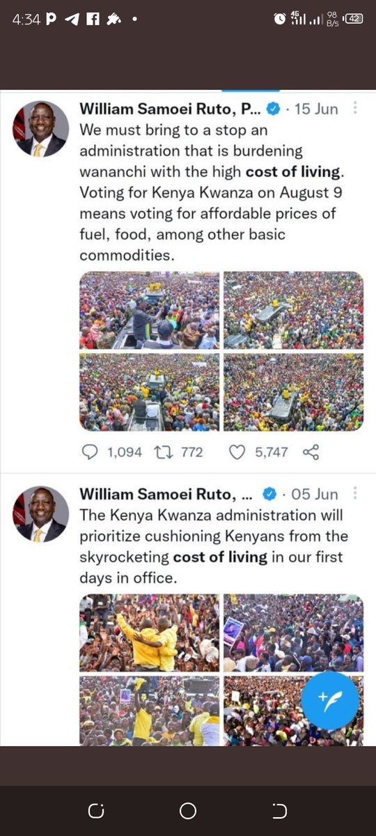 KiokoTony's tweet photo. @MikeSonko Kenyans are preoccupied by this promises that later came to be lies mwesh,njaa inauwa wakenya! https://t.co/3GHYee1OnB