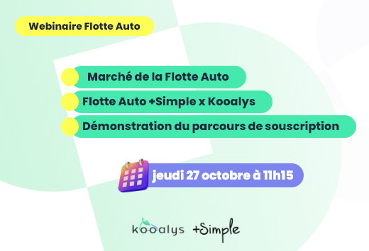 🗓 J-1 #Webinaire 

Retrouvez-nous ce jeudi 27 octobre à 11h15 avec <a href="/plussimple_fr/">+Simple</a>. L'occasion de vous parler de notre offre #flotteauto et de répondre à vos questions  🙋‍♂️

Inscription via ce lien : lnkd.in/gJ4QCy2N

On vous attend nombreux 👥

#insurtech #courtage #auto
