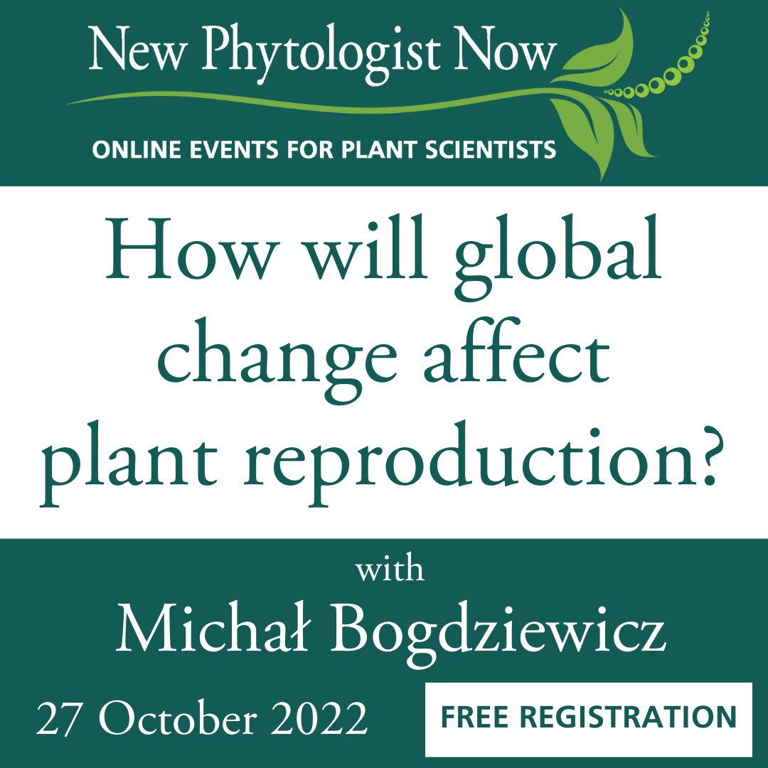 New Phytologist (@newphyt) on Twitter photo Don't forget: join us for #NewPhytologistNow with #TansleyMedal winner @mic_bog, tomorrow, 27 October, at 14:00 BST (UTC+1)!
Hosted by New Phytologist Editor Maarja Öpik, with interactive audience Q&A.
Register for free 👇
ow.ly/pPwk50LlkHq
<a href="/wileyplantsci/">Wiley Plant Science</a> <a href="/WileyEcolEvol/">Wiley Ecology & Evolution</a> Don't forget: join us for #NewPhytologistNow with #TansleyMedal winner @mic_bog, tomorrow, 27 October, at 14:00 BST (UTC+1)!
Hosted by New Phytologist Editor Maarja Öpik, with interactive audience Q&A.
Register for free 👇
ow.ly/pPwk50LlkHq
<a href="/wileyplantsci/">Wiley Plant Science</a> <a href="/WileyEcolEvol/">Wiley Ecology & Evolution</a>