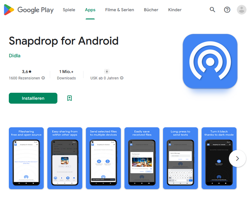Snapdrop & PairDrop for Android tweet media