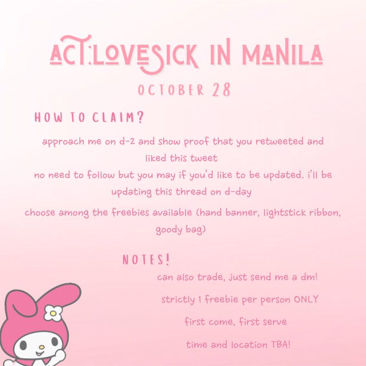 fairygyu304's tweet photo. 🍬 txt act: lovesick in manila giveaways/freebies 

hi moas! i’ll be giving away different freebies on day 2 ◡̈ 

check the photos below for more deets~ 

see you soon!! 🫶🏼

#TXTInManila #TXT #ACTLOVESICKinMANILA 
#TOMORROW_X_TOGETHER_Manila

i vote #txt for #MAMAVOTE 2022 https://t.co/6okXznhmeh