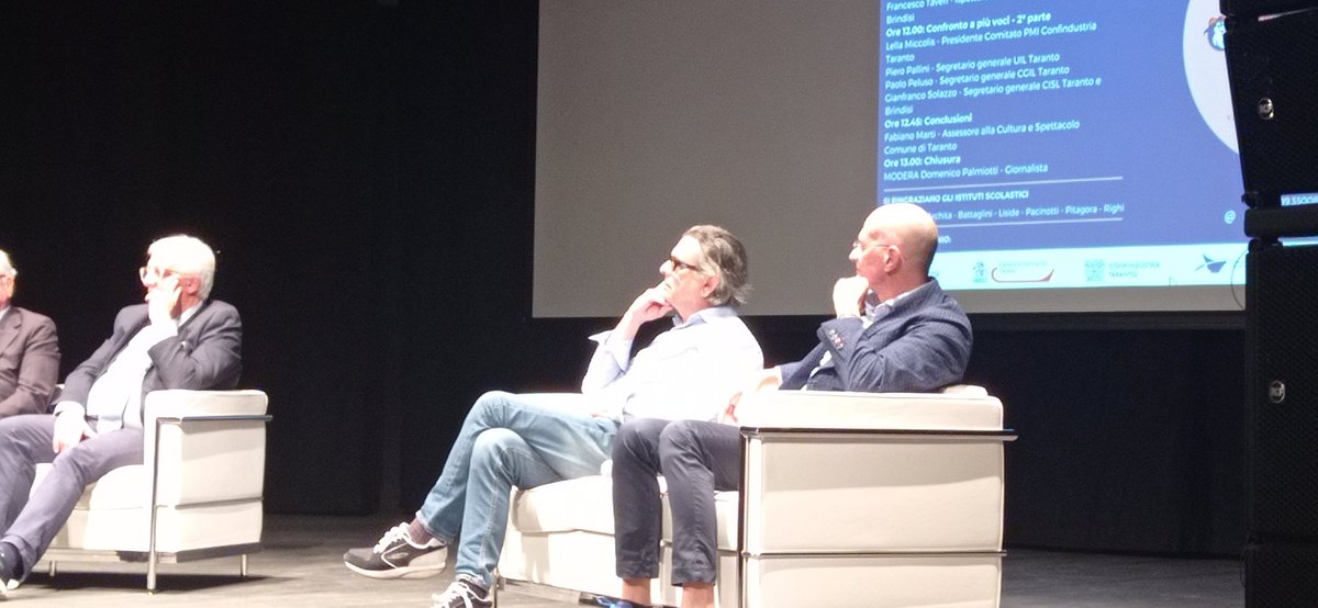 CislTaBr's tweet photo. #26OTT22 #Taranto @gianfr_solazzo partecipa alla Giornata sulla Sicurezza presso il #TeatroFusco #culturaesicurezza #sicurezzaecultura @CislNazionale @CislPuglia https://t.co/sgoMYbBHR7