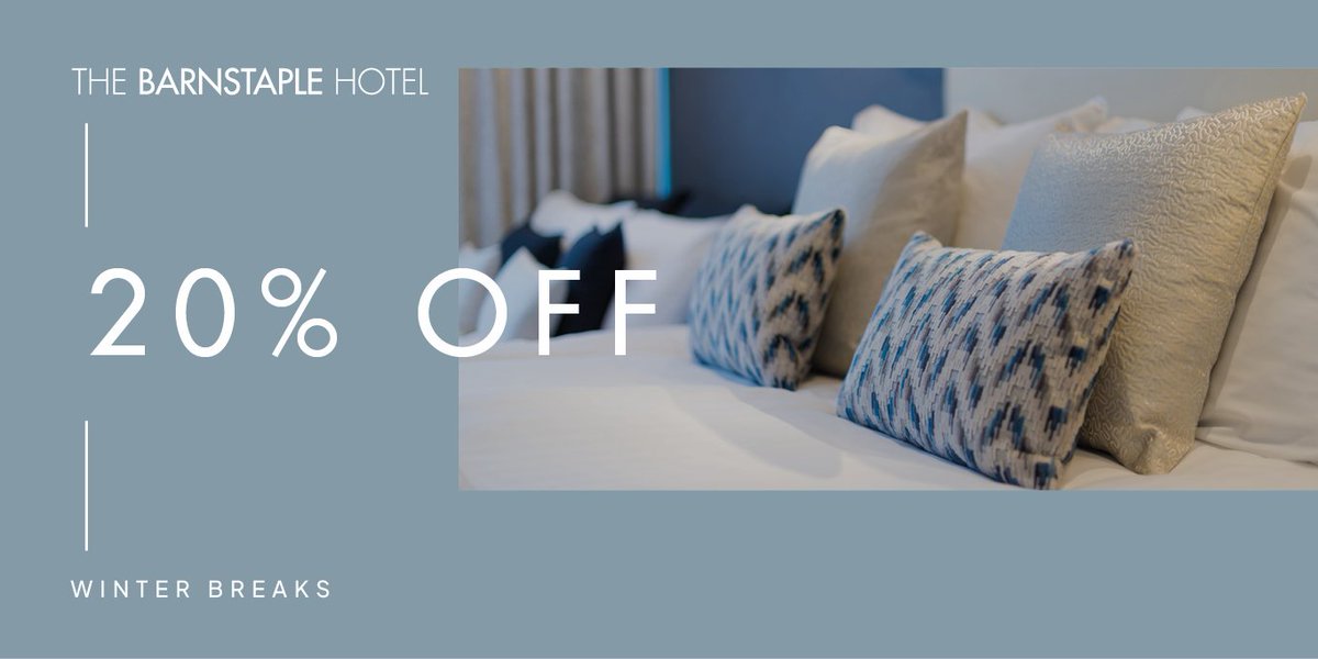 A Winter Getaway at a Fraction of the Cost💙 

Bed &amp; Breakfast from £40 per person per night

Get away during our November Sale and enjoy the charm of colder months at a fraction of the price

Call our friendly team on 01271 376221, or simply book online.

barnstaplehotel.co.uk/offers/novembe…