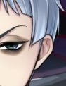 solo 1boy male focus close-up looking at viewer green eyes grey hair  illustration images
