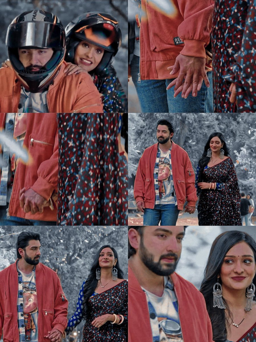 Their bike ride.. lakshmi talking about her dream🥺Rishi fulfilling his wife's dream 🤧that handholds🤝 that walk 👫the way they are looking at each other 👩‍❤️‍👨😭💗

#Aishwaryakhare #Rohitsuchanti #Rohish #Rishmi #Bhagyalakshmi