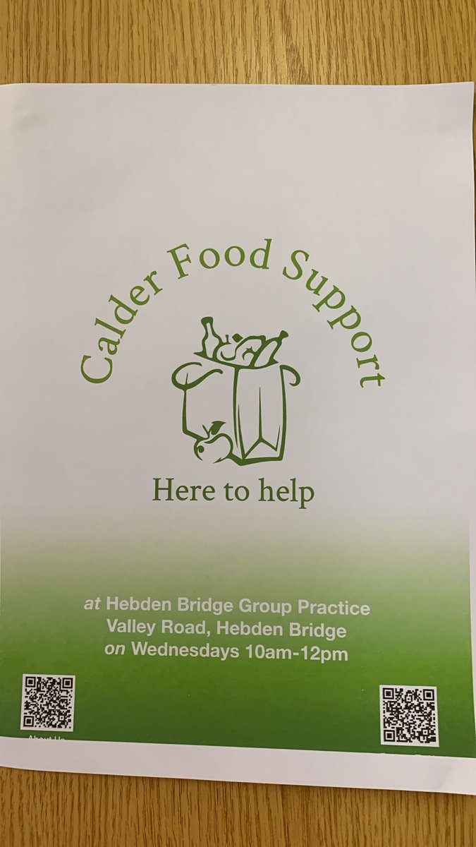 For anyone struggling at the moment in Calderdale please do go along (food not taken away today will end up going to landfill) <a href="/JoshFG/">Josh Fenton-Glynn MP</a> @ScottAPatient please can you retweet?