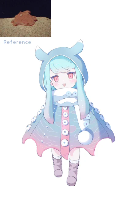 【新キャラ】メンダコちゃん#創作 #characterdesign #original #イラスト 